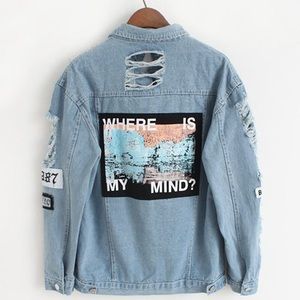 "Where Is My Mind" Denim Jacket
